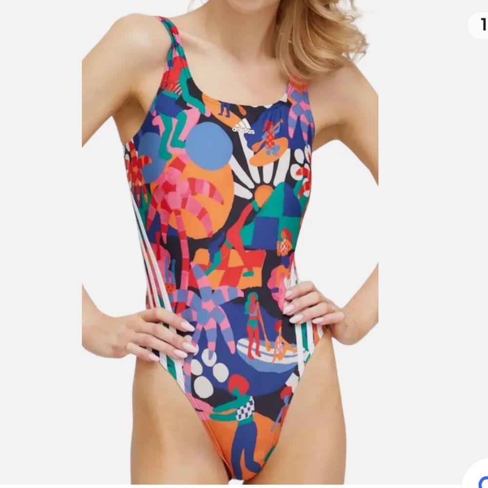 Adidas x Farm Rio One Piece Bathing Suit Size 6